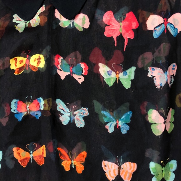 Zara sheer butterfly blouse - Picture 6 of 6